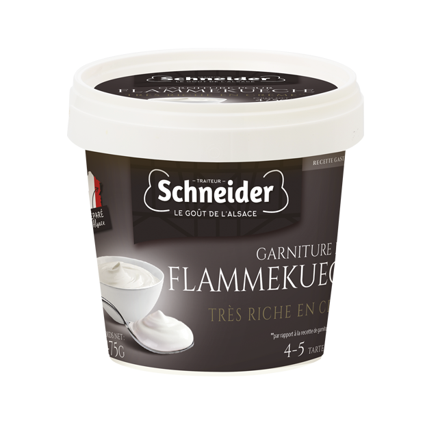 Garniture pour flammekueche ultra-crémeuse
