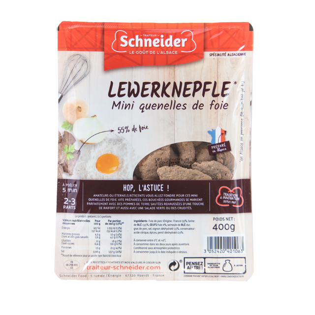 Lewerknepfle : mini quenelles de foie alsaciennes