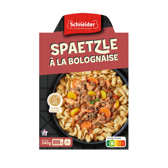 Spaetzle à la bolognaise