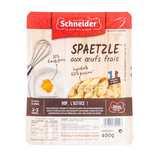 Spaetzle : pâte fraîche alsacienne aux oeufs