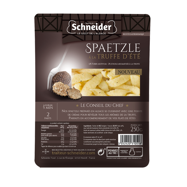  Spaetzle à la truffe d'été - Recette gastronomique